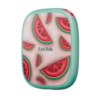 sandisk-phone-ssd-limited-edition-amber-watermelon-phone-drive-quarter-right