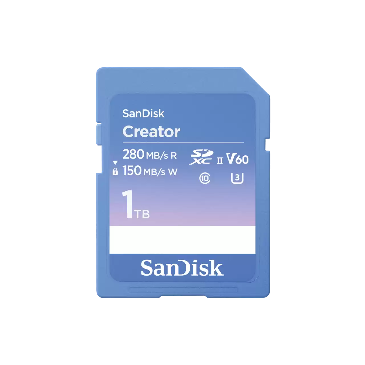 SanDisk Creator SD UHS-II Card 1TB Front- Zoom Image