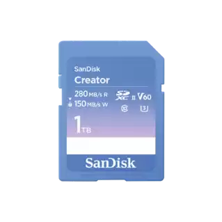 SanDisk Creator SD UHS-II Card 1TB Front