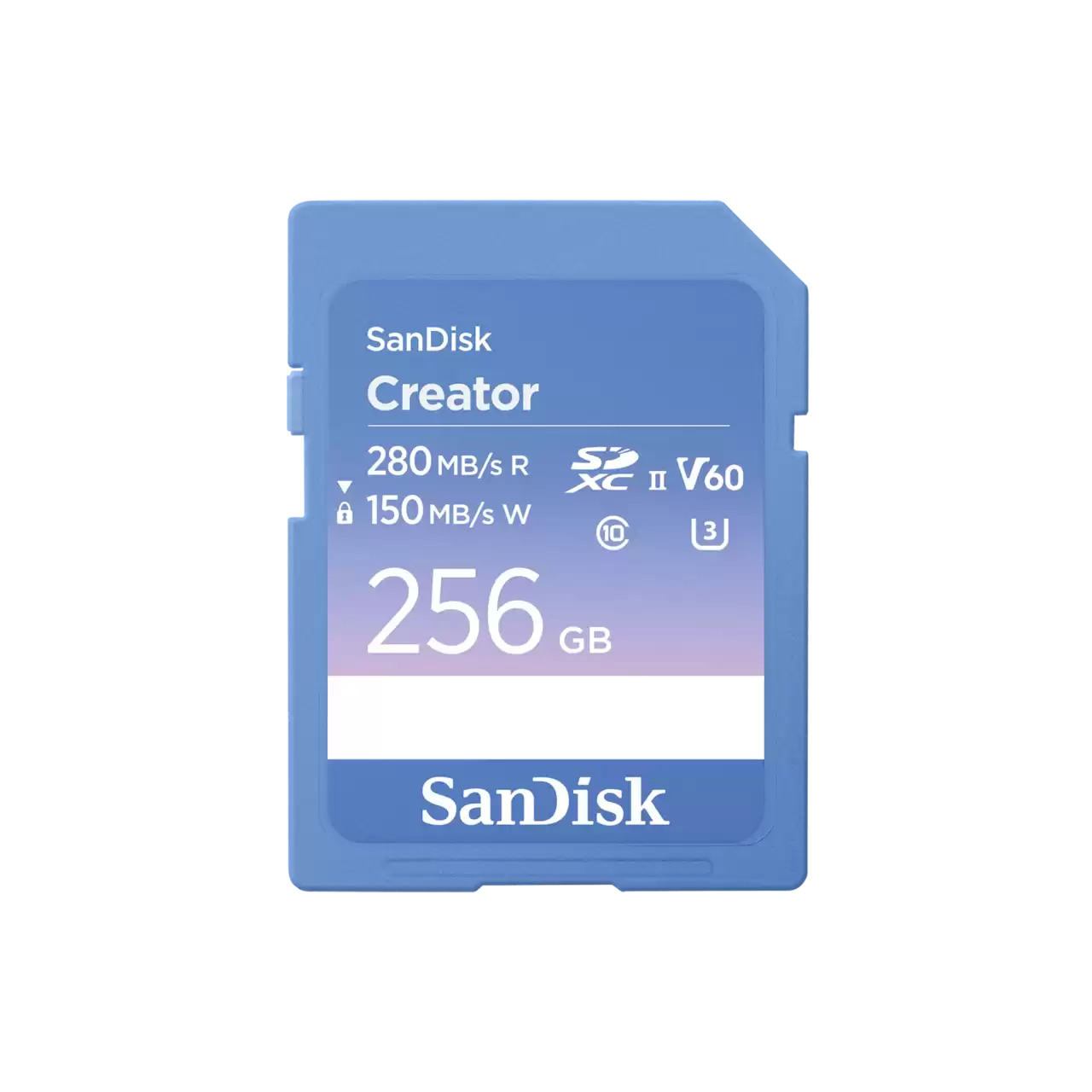 SanDisk Creator SD UHS-II Card 256GB Front- Zoom Image