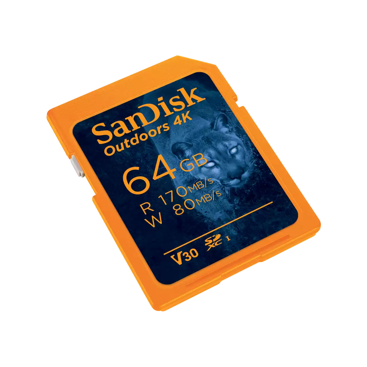 SanDisk Outdoors 4K UHS-I Card 64GB Right- Zoom Image