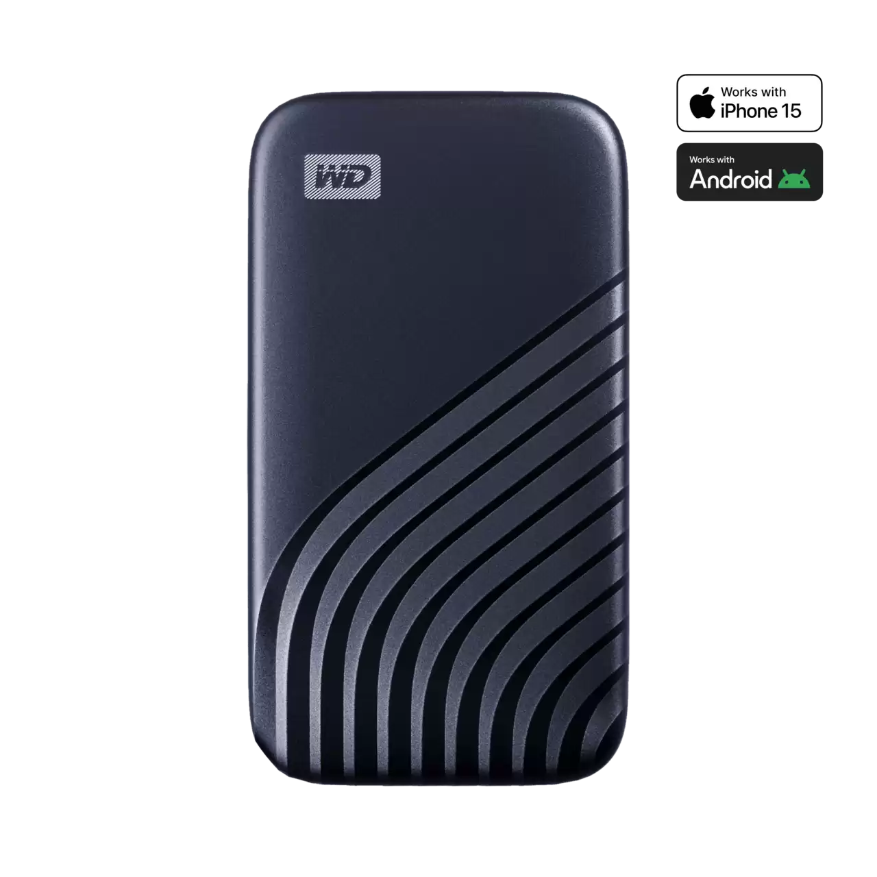 My Passport USB 3.2 SSD Midnight Blue Front- Zoom Image